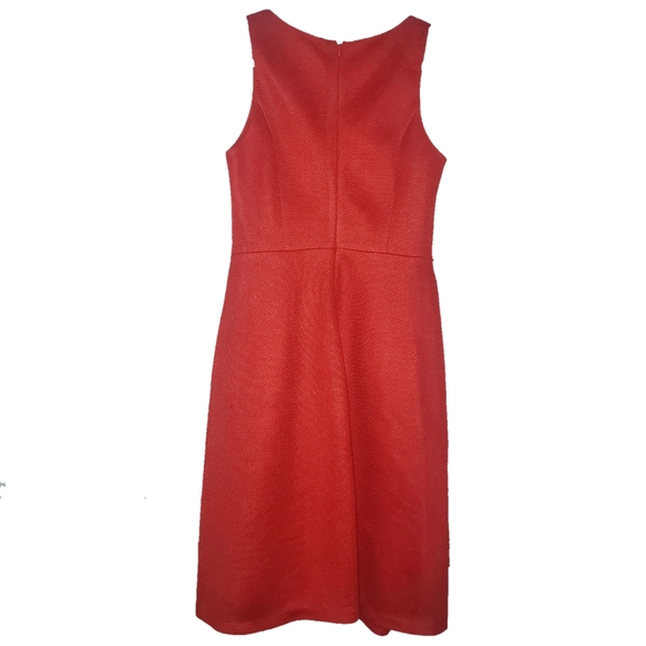 Belle Badgley Mischka Red Mesh Dress - Picture 2 of 4